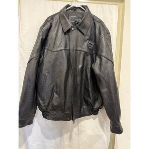 ROPER BLACK LEATHER JACKET MEN'S SZ XXL PANTHER PRESSURE TESTERS